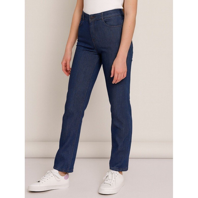 بنطلون جينز بناتي لون أزرق