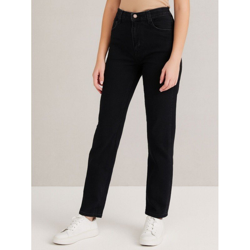 بنطلون جينز بناتي لون أسود