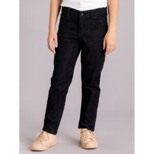 بنطلون جينز بناتي لون أسود