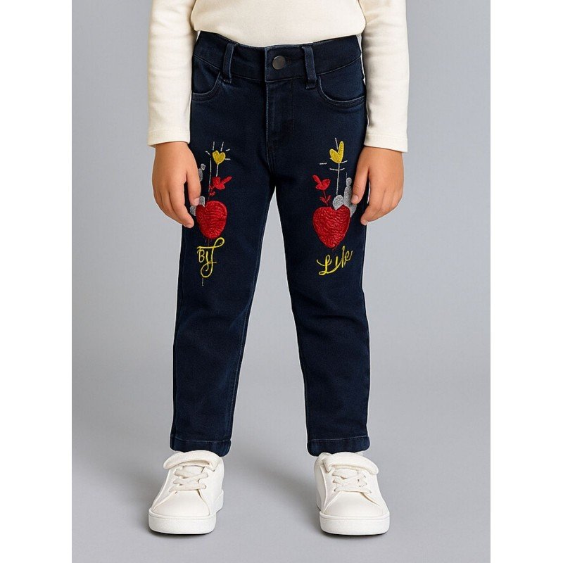 بنطلون جينز للأطفال لون أسود