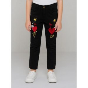 بنطلون جينز للأطفال لون أسود