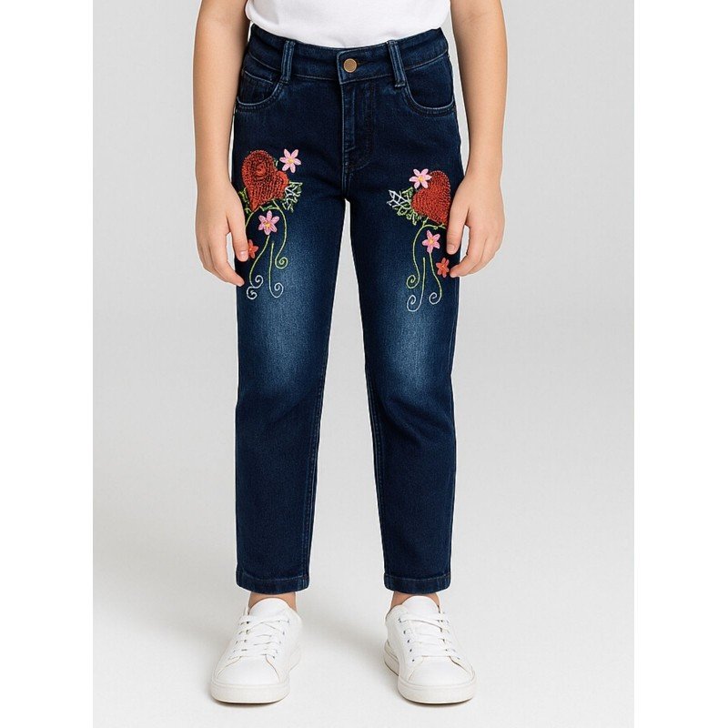 بنطلون جينز للأطفال لون كحلي