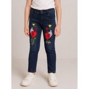 بنطلون جينز للأطفال لون كحلي