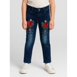 بنطلون جينز للأطفال لون كحلي