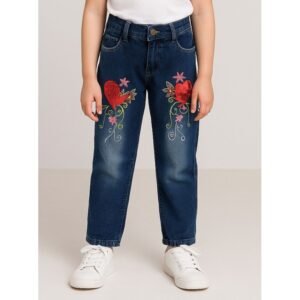 بنطلون جينز للأطفال لون كحلي