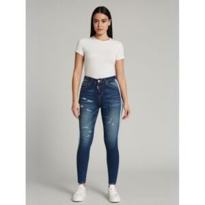 بنطلون جينز للنساء لون أزرق