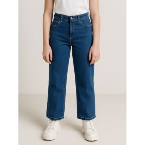 بنطلون جينز محير بناتي عريض