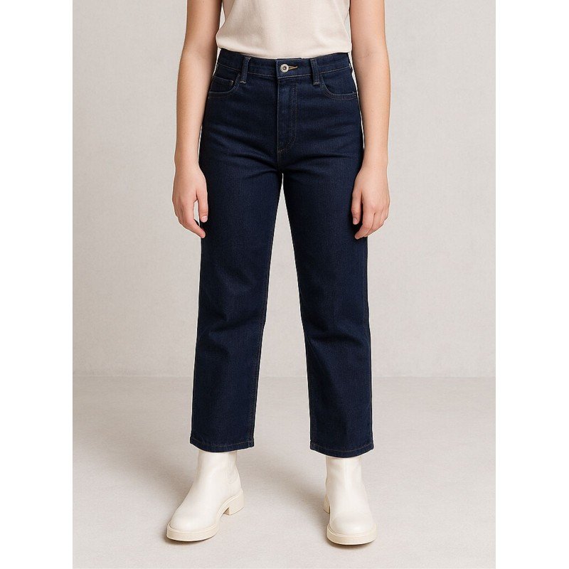 بنطلون جينز محير بناتي عريض