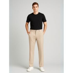 بنطلون كاجوال رجالي لون بيج