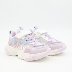 بوت رياضي للأطفال لون بنفسجي وأبيض