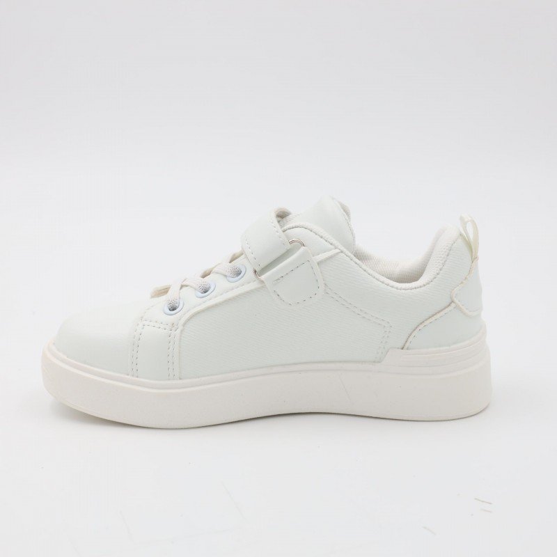 بوت سبورت بشريط لاصق لون أبيض