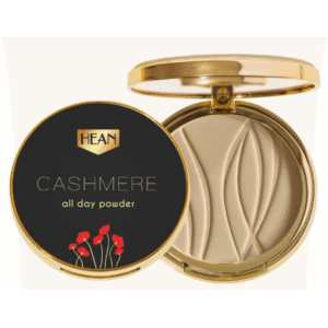 بودره حجر مضغوطه بدون لمعه مع اسفنجه مطغوطه ومراه cashmere all day powder درجه 3 beige