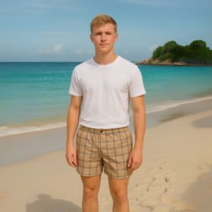 بوكسر بتصميم زر كروهات للرجال متعدد الألوان