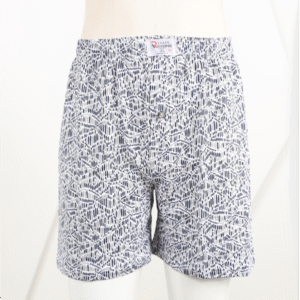 بوكسر بتصميم زر للرجال لون أبيض