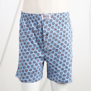 بوكسر بتصميم زر للرجال لون أزرق فاتح