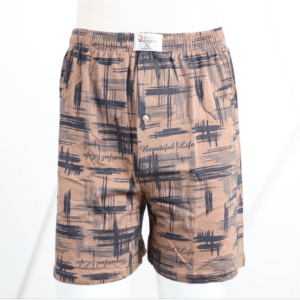 بوكسر بتصميم زر للرجال لون بيج