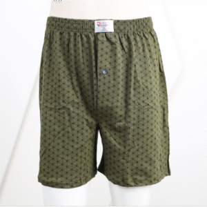 بوكسر بتصميم زر للرجال لون زيتي