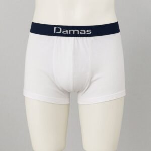 بوكسر قطني من داماس للرجال لون أبيض