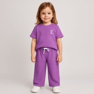 بيجامة صيفية للنساء لون بنفسجي