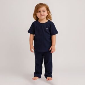 بيجامة صيفية للنساء لون كحلي