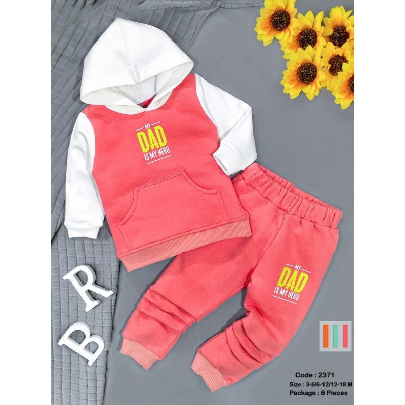 بيجامة فوتر للأطفال لون أبيض و بطيخي