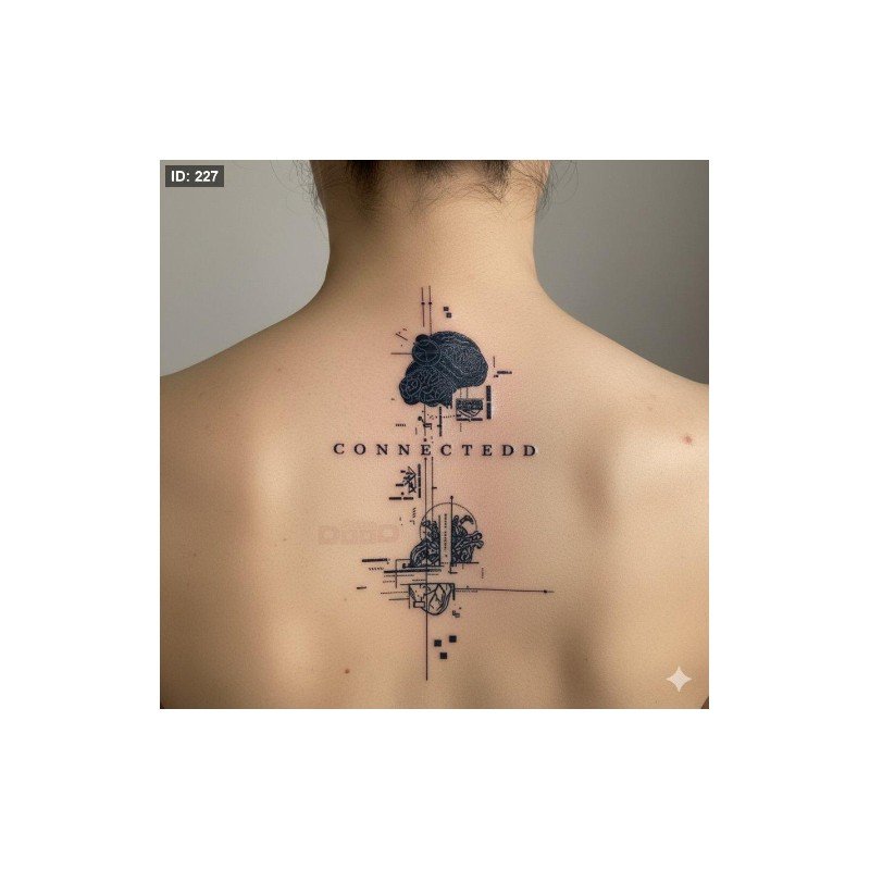 تاتو مؤقت اتحاد القلب مع العقل