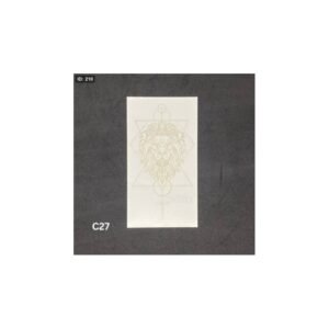 تاتو مؤقت اسد هندسي حجم صغير