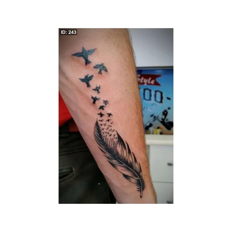 تاتو مؤقت الريشة المميزة