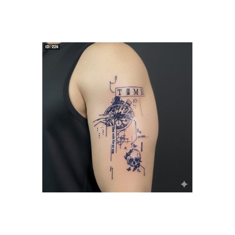 تاتو مؤقت الوقت يتلاشى