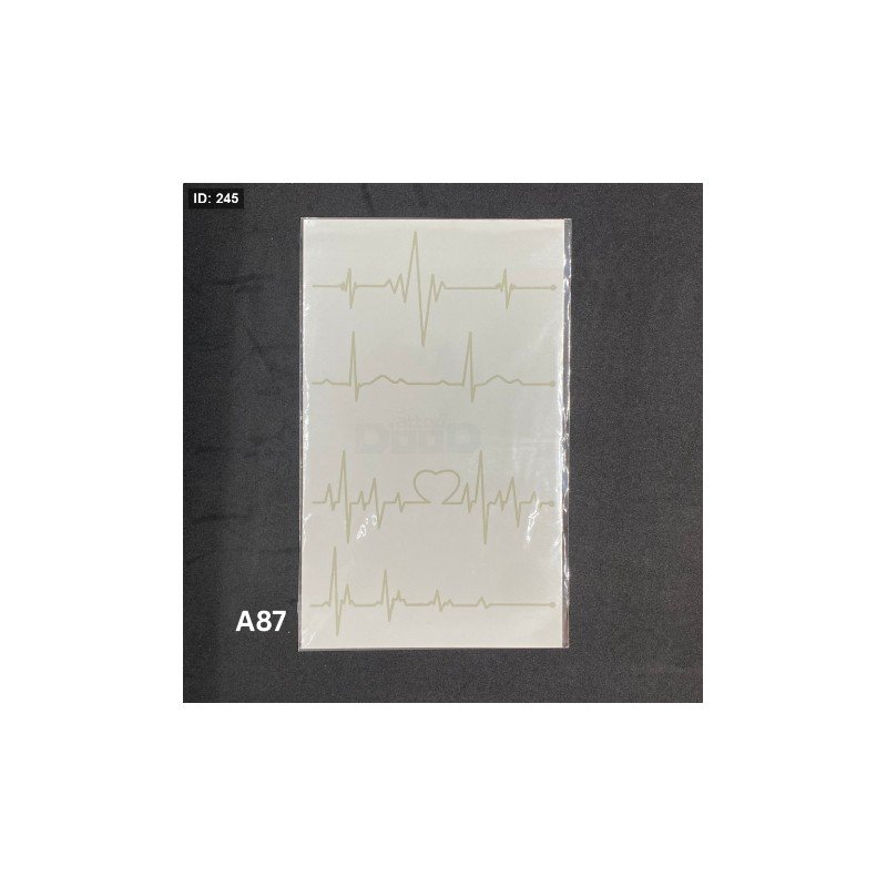 تاتو مؤقت تخطيط نبض / قلب