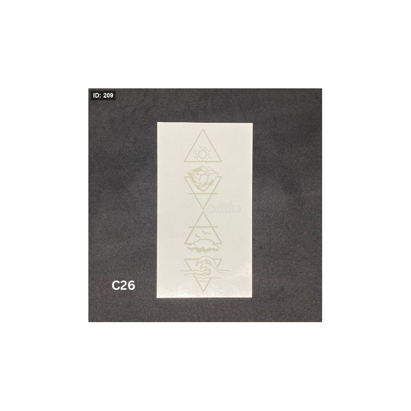 تاتو مؤقت شكل هندسي طبيعة