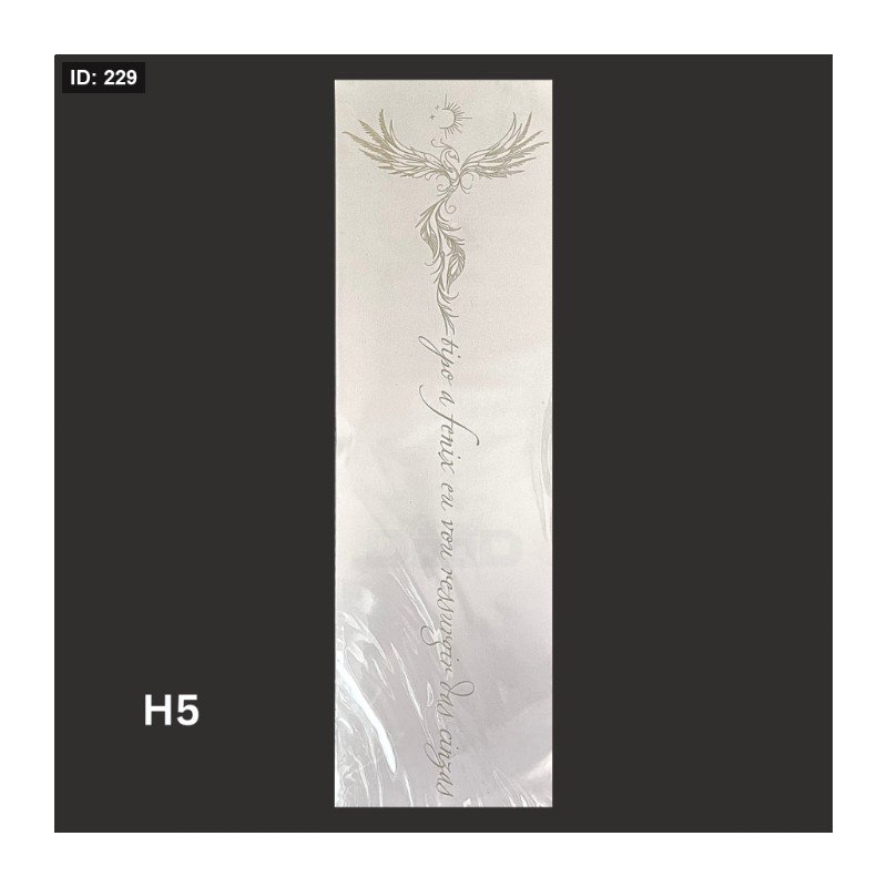 تاتو مؤقت طائر العنقاء مع جملة طويلة للظهر