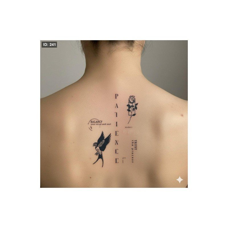 تاتو مؤقت مجموعة اشكال رقيقة