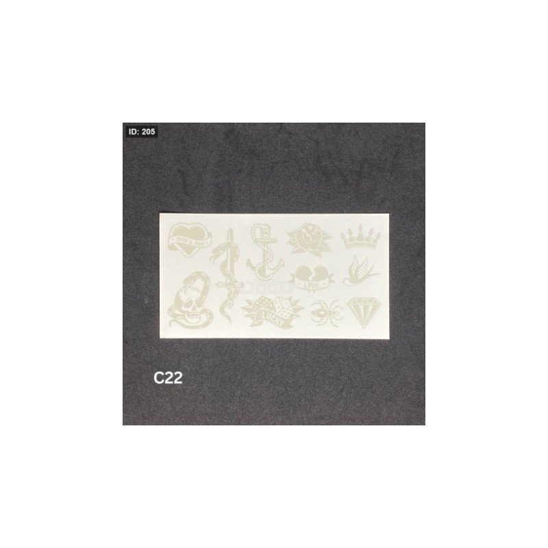 تاتو مؤقت مجموعة اشكال مميزة