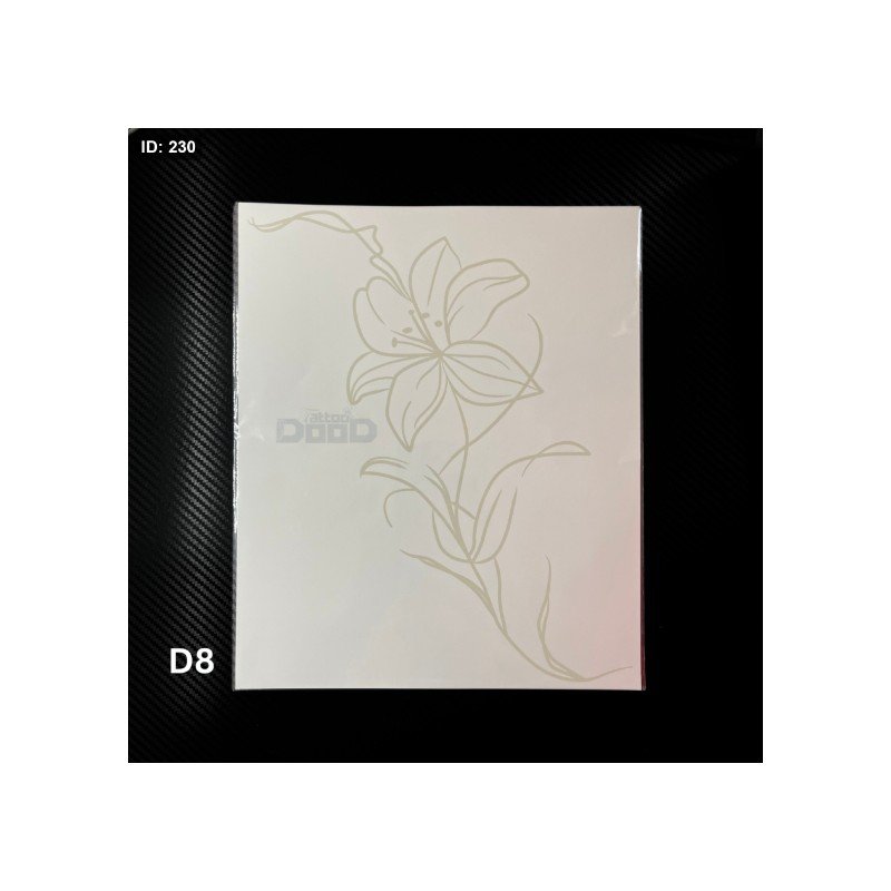 تاتو مؤقت وردة حجم كبير