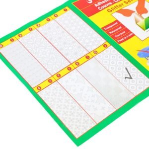 تجليد كتب لاصق شفاف مع زخرفة بسيطة – مقاس 50 × 36 سم (عدد 10)