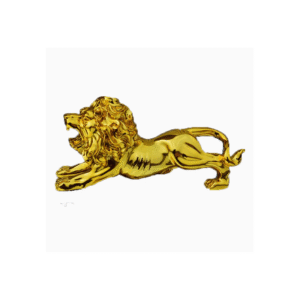 تحفة بتصميم أسد 33 *16 سم لون ذهبي