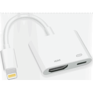 تحويلة ايفون ل اتش دي ام اي لون ابيض- L8-3SE Pro Lightning Digital Av Adapter