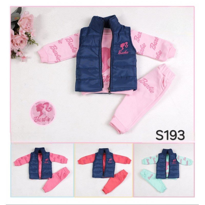 ترينج بناتي باربي لون زهري فاتح