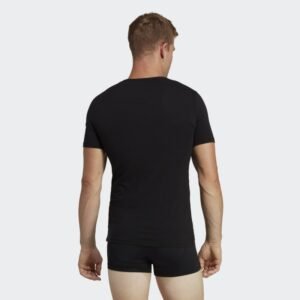 تيشيرت اديداس اكتيف فليكس للرجال لون اسود-adidas Mens' Active Flex Cotton V-Neck T-Shirt