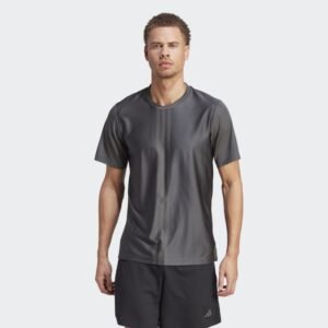 تيشيرت اديداس هيت وورك اوت ثلاث خطوط للرجال لون رمادي-adidas Mens' HIIT Workout 3-Stripes Tee - Grey
