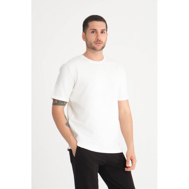 تيشيرت سلم فيت قطني 2 خيط عالي الجودة صناعة تركية