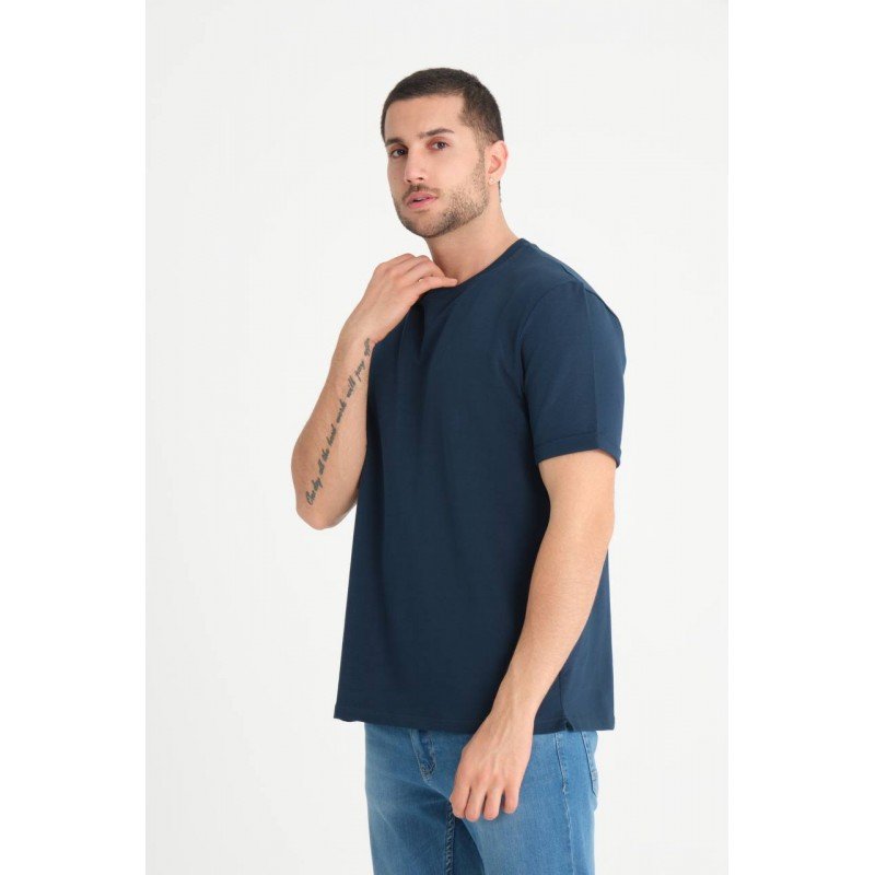 تيشيرت سلم فيت قطني 2 خيط عالي الجودة صناعة تركية