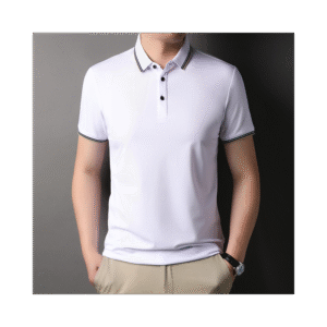 تيشيرت شبابي مع قبة سادة لون أبيض