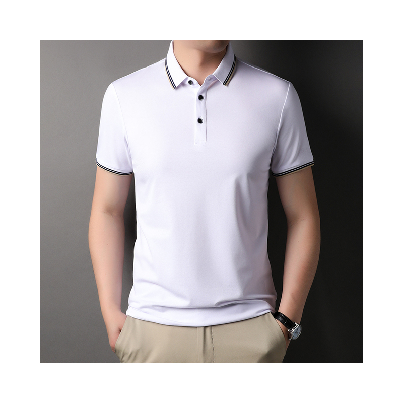 تيشيرت شبابي مع قبة سادة لون أبيض