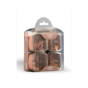 مشبك ورق من ماس كوبي بريميوم من مادة بي في سي 4 علب (كلبسات ورق 2.8,كلبسات ورق 4 سم ,ملاقط قوية ,دبابيس لوح , معدنية باللون النحاسي مقاومة للصدأ)