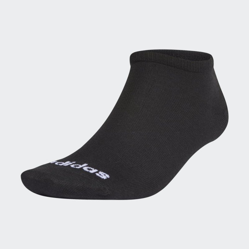 ثلاثة أزواج من جوارب نو سنو من اديداس للجنسين لون أسود Adidas NO-SHOW SOCKS 3 PAIRS
