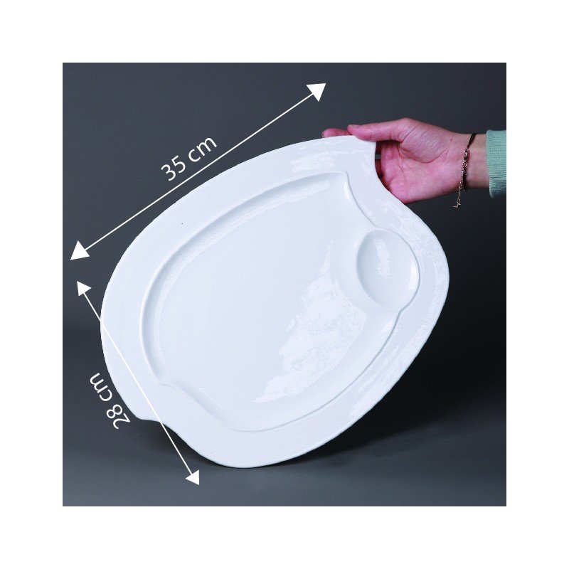 جاط بورسلان للبطاطا والكاتشاب قياس 35*27*1.3 سم - Image 4