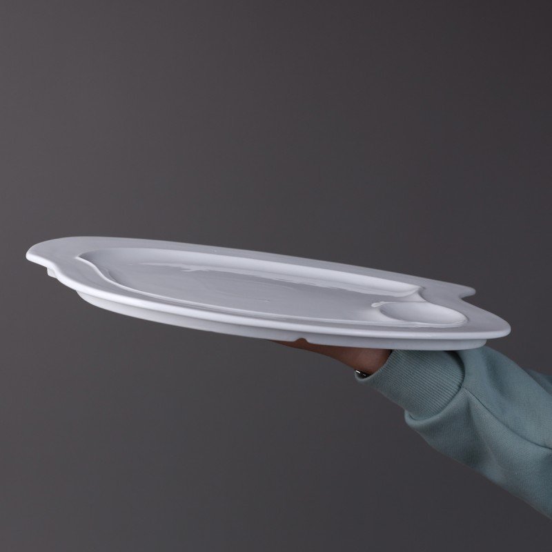 جاط بورسلان للبطاطا والكاتشاب قياس 35*27*1.3 سم - Image 8