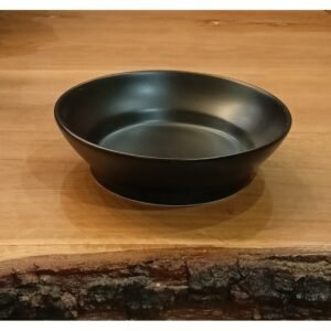 جاط بورسلان مدور لون أسود أبعاده 20*20 سم